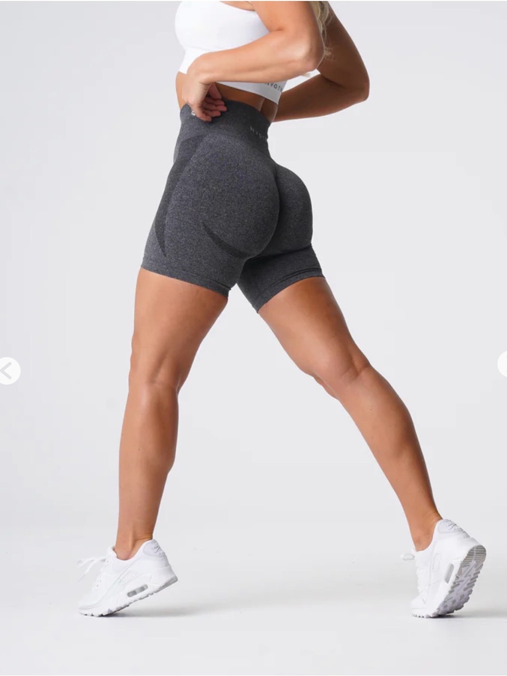 NVGTN Black Speckled Contour Seamless Shorts